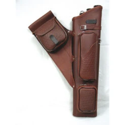 NEET Carquois De Hanche NT-2300 Cuir Basket-Weave Burgundy