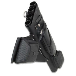 NEET Carquois De Hanche NT-2300 Cuir Basket-Weave Noir